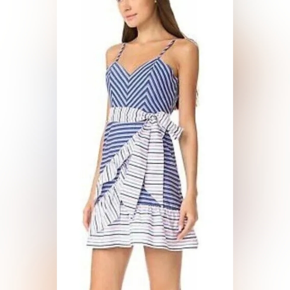 Parker Dresses & Skirts - Parker Blue and White Striped Mini Dress, Great Condition, Tie Waist Size 0